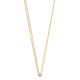 Collier Plaqué Or 18 carats pendentif solitaire zirconium