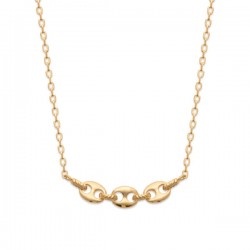 Collier Plaqué Or 18 carats grains de café