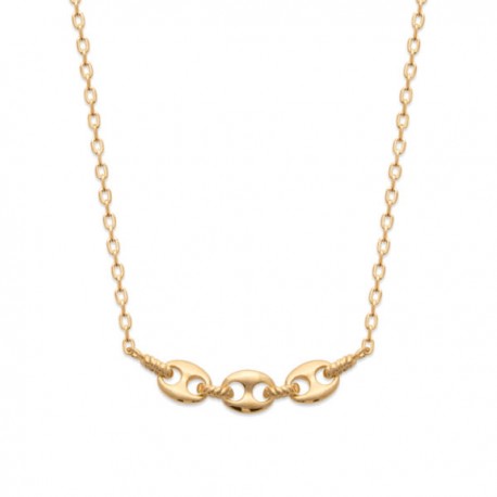 Collier Plaqué Or 18 carats grains de café