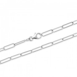 Duo collier + bracelet argent massif 925/000 mailles ovales 