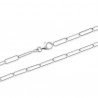 Duo collier + bracelet argent massif 925/000 mailles ovales 