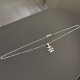 Collier argent 925/000 pendentif signe du zodiaque balance sur chaine 