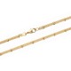 Bracelet Plaqué Or 18 carats 2 chaines reliées