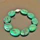 Bracelet chrysocolle - bijou pierres naturelles et argent 925 taille élastique