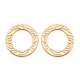Boucles d'oreilles cercles ajourés Plaqué Or 18 carats