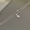 Collier argent 925/000 pendentif signe du zodiaque capricorne sur chaine