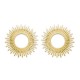 Boucles d'oreilles soleils Plaqué Or 18 carats