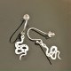 Boucles d'oreilles argent 925/000 pendantes serpents