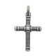 Pendentif croix gothique pour homme en argent massif 925/000