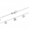 Bracelet argent massif 925/000 pampilles petits coeurs