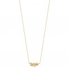 Collier épis de blé Plaqué Or 18 carats et zirconium