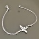 Bracelet électrocardiogramme en argent 925/000 longueur 18 cm