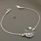 Bracelet argent 925/000 et cristal swarovski de forme octogone
