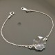 Bracelet argent 925/000 et cristal swarovski de forme octogone