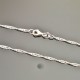 Bracelet argent massif 925/000 maille torsadée 1,5 mm longueur 18 cm