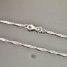 Bracelet argent 925/000 maille torsadée 2 mm longueur 18 cm