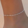 Bracelet argent 925/000 maille torsadée 2 mm longueur 18 cm