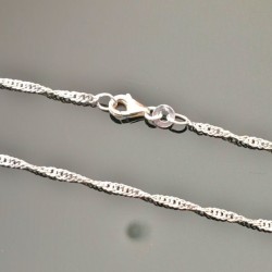 Bracelet argent 925/000 maille torsadée 3 mm longueur 18 cm