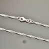Bracelet argent 925/000 maille torsadée 3 mm longueur 18 cm