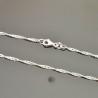 Bracelet argent 925/000 maille torsadée 3 mm longueur 18 cm