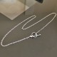 Collier argent 925/000 fermoir toggle à porter en chaine ou collier cravate