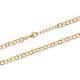 Bracelet Plaqué Or 18 carats maille chaîne 5 mm