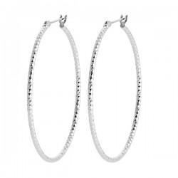 Boucles d'oreilles créoles argent massif 925/000 diamètre 40 mm