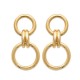 Boucles d'oreilles anneaux Plaqué Or 18 carats