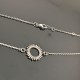 Collier soleil en argent massif 925/000 longueur ajustable