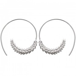 Boucles d'oreilles épis de blé argent massif 925/000