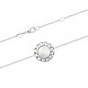 Bracelet argent massif 925/000 et nacre naturelle