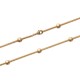 Bracelet Plaqué Or 18 carats boules diamètre 5 mm