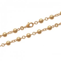 Bracelet maille boules Plaqué Or 18 carats