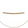 Collier semi rigide Plaqué Or 18 carats