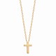 Collier petite croix Plaqué Or 18 carats