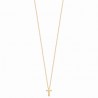 Collier petite croix Plaqué Or 18 carats