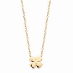 Collier petit trèfle Plaqué Or 18 carats
