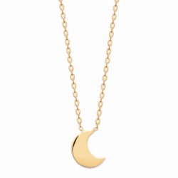 Collier demi lune Plaqué Or 18 carats