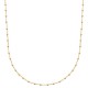 Collier Plaqué or 18 carats maille boules ajustable de 38 cm à 42 cm