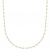 Collier Plaqué or 18 carats maille boules ajustable de 38 cm à 42 cm