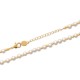 Bracelet Plaqué Or 18 carats perles nacrées blanche