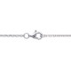 Collier solitaire argent massif 925/000 et zirconium Ajustable