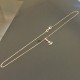 Collier ras de cou plaqué or 18 carats pendentif petite ancre marine sur chaine 