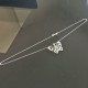 Collier papillon argent massif 925/000 pendentif sur chaine 45 cm