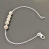 Bracelet boules filigranées argent massif 925/000