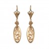 Boucles d'oreilles dormeuses Plaqué Or 18 carats