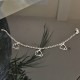 Bracelet argent 925/000 pendants nuages longueur 18 cm 