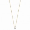 Collier goutte Plaqué Or 18 carats et zirconium