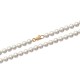 Duo collier + bracelet Plaqué or 18 carats perles blanches nacrées
