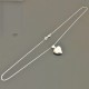 Collier coeur porte photo argent 925/000 pendentif porte bonheur sur chaine